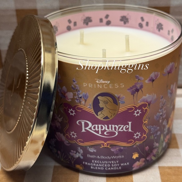 Bath & Body Works Other - NEW B&BW Disney Princess Rapunzel 3 wick candle Limited Edition
